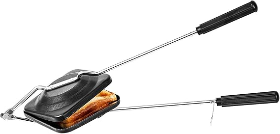 Sandwich Toaster Maker Non Stick Plates Gas Stove top Toasted Sandwich Snack Maker Toaster Grill Sandwich Maker