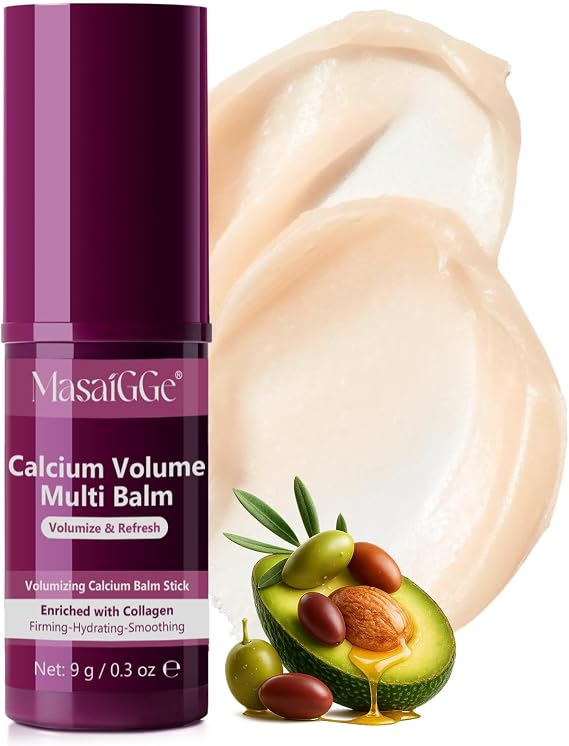 Calcium Multi Balm Stick 9g,Calcium Volume Multi Balm Stick,Korean Collagen Hydrating Stick,Anti-aging,Firming,Skin Barrier,SkinCare All In One Calcium Balm Stick for Face,Eyes,Lips & Neck,Non-Greasy