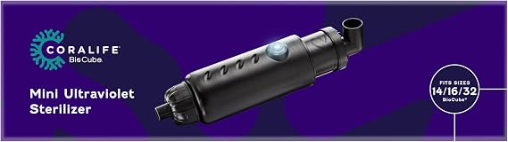 Coralife Turbo-Twist Aquarium UV Sterilizer, Mini, For BioCubes