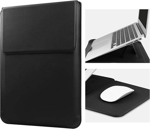 HoYiXi 13 Inch Laptop Sleeve Case Bag Compatible with MacBook Neo 2026/MacBook Air 13 M1 M2 2022-2018/MacBook Pro 13 M2 2022-2016/Surface Pro 8 2021/Surface Go 3 13-13.6'' Dell HP ASUS Acer PC, Black