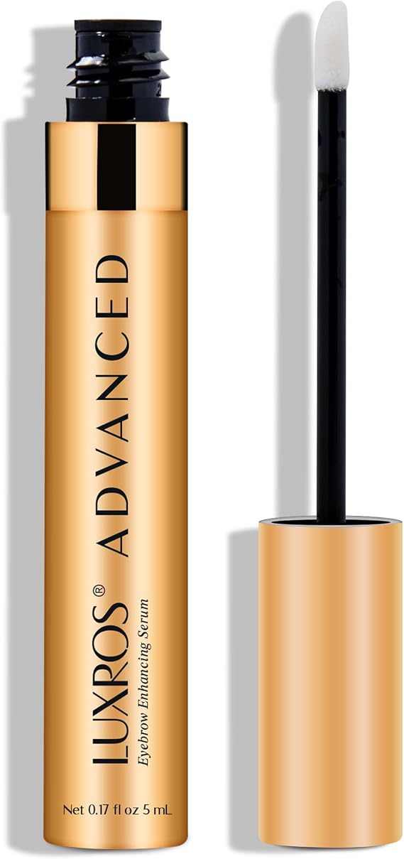 LUXROS Eyebrow Enhancer, Boost Serum for Longer, Thicker, Healthier Brows - 5ml, 6 Month Supply