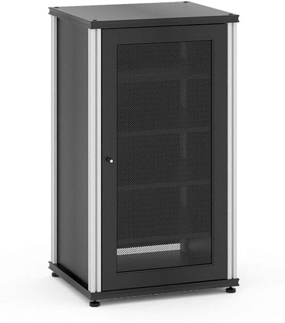Salamander Synergy 402 A/V Component Cabinet (Black/Aluminum)
