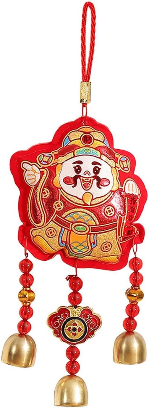 Chinese New Year Decoration Wind Fengshui with Charm Hanging Ornament for Car ice Window Living Room, Style D