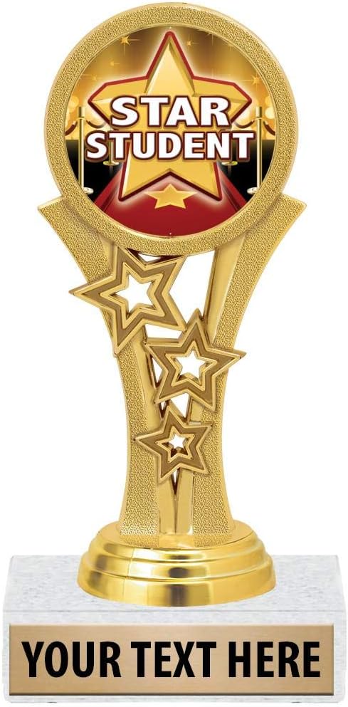 Crown Awards Star Student Trophies, 5 1/2" Starbeam Star Student Trophy, Engraving Included
