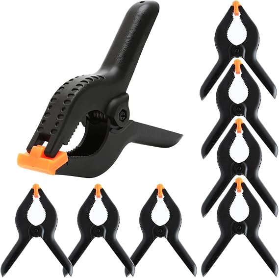 8 Pcs Nylon Spring Clamps 6 Inch, Heavy Duty Plastic Spring Clips