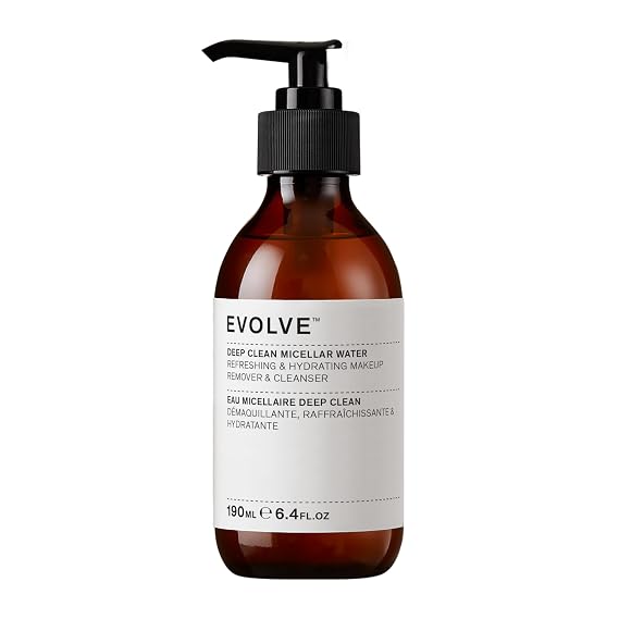 Evolve Organic Beauty - Natural Deep Clean Micellar Water | Small-Batch, Vegan Clean Beauty (6.4 fl oz | 190 mL)