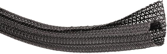 Braided Sleeving, 75 ft., Black
