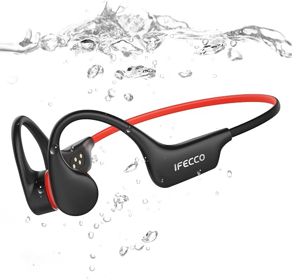 IFECCO Bone Conduction Swimming Headphones, IP68 Water Resistant