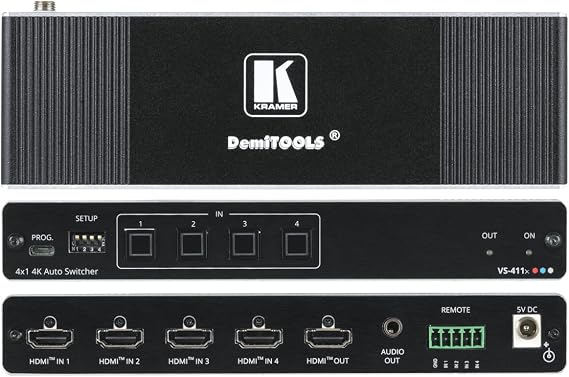 Kramer Electronics VS-411X 4x1 4K HDR HDMI Auto Switcher