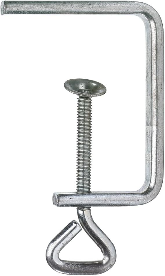 Pebaro 24/05 Fretsaw Clamp Nickel-Plated Span 50 mm 13 x 5 mm Flat Steel for Fretsawing Crafts with Wood