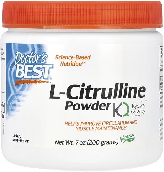 DoctorsBEST Doctor's Best - L-Citrulline Powder | Promotes Muscle Recovery and Training Performance - 200g