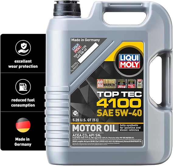 Liqui Moly Top Tec 4100 SAE 5W-40 | 5 L | Synthesis Technology Motor Oil | SKU: 2330