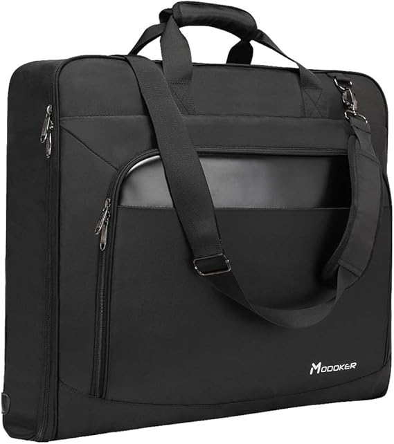Modoker Carry On Garment Bags for Travel Hanging Clothes Suit Bag Luggage Organizer, Foldable Suit Carrier Gift for Men Women