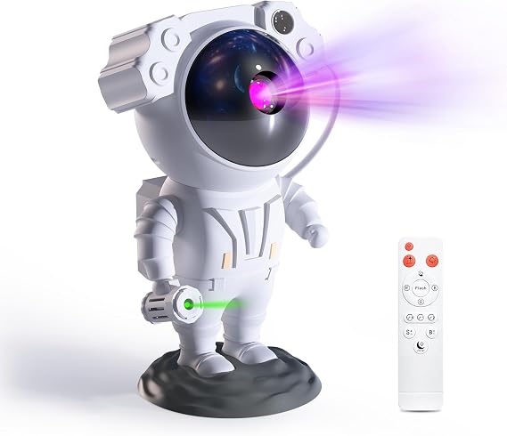 Star Projector Galaxy Night Light - Astronaut Space Projector, Starry Nebula Ceiling LED Lamp with Timer and Remote, Kids Room Decor Aesthetic, for Adults Bedroom Decoration, Party