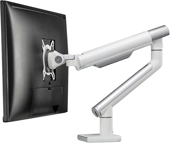 Desky Single Slim Aluminium Monitor Arm White