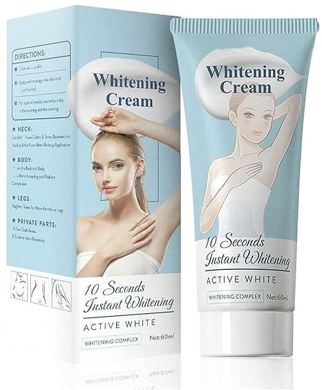 10 Seconds Instant Whitening Cream Armpit Whitening Cream Dark Spot Corrector and Remover for Knees Elbows Sensitive Part (Pack of 1)