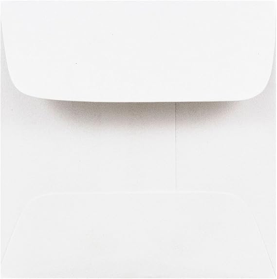 JAM Paper 2 3/8" x 2 3/8" Square Invitation Envelope - White - 25/Pack