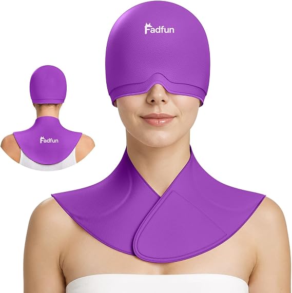 Migraine Relief Cap&Neck Ice Pack Wrap