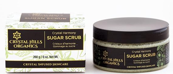 Crystal Hills Organics Sugar Body Scrub Crystal Harmony Green Quartz
