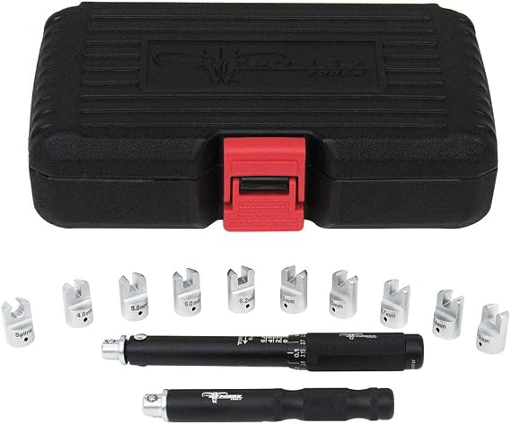 Pit Posse PP3312 Motorcycle Wheel Spoke Torque Wrench Adjustable V2 Key Universal Toolset MX - Adjustable Torque Wrench Set