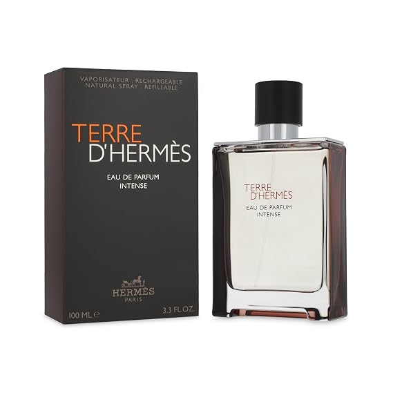Terre D'Hermes by Hermes for Men 3.3 oz Eau de Parfum Intense Refillable Spray |