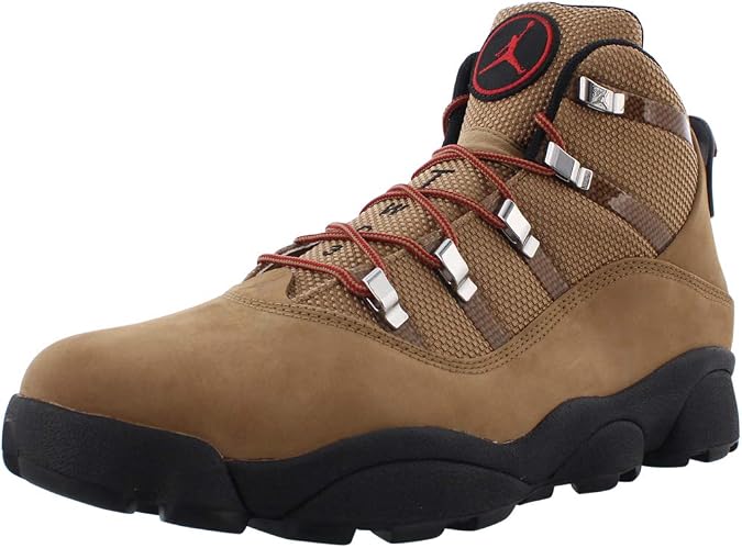 Jordan Mens Winterized 6 Rings Rocky Tan/Black-Varsity Red 414845 202 Size - 8
