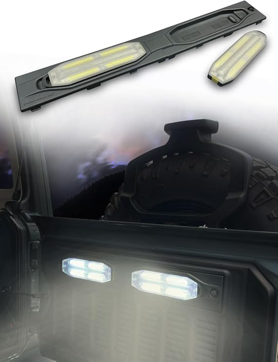 AZUTO LED Tailgate Cargo Light for Jeep Wrangler JL 2018-2026, CAN Signal Plug In No Wire Cut, Auto On Off with Tailgate, Detachable Magnetic Work Light