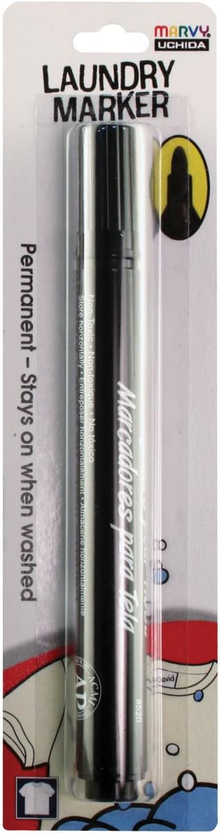 Uchida DecoFabric Laundry Fabric Marker, Black