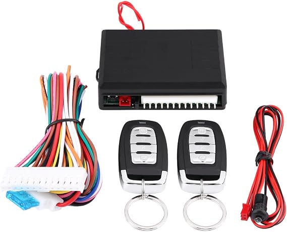Keyless Entry Car Kit Car Keyless Entry System Vehicle Security Door Lock Central Locking Remote Control Kit for Universal Vehicle Car Door Lock Vehicle Keyless Entry System with Control Box