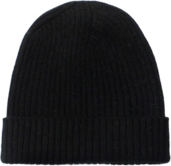 Pure 100% Cashmere Beanie for Men, Warm Soft Mens Cashmere Hat in a Gift Box