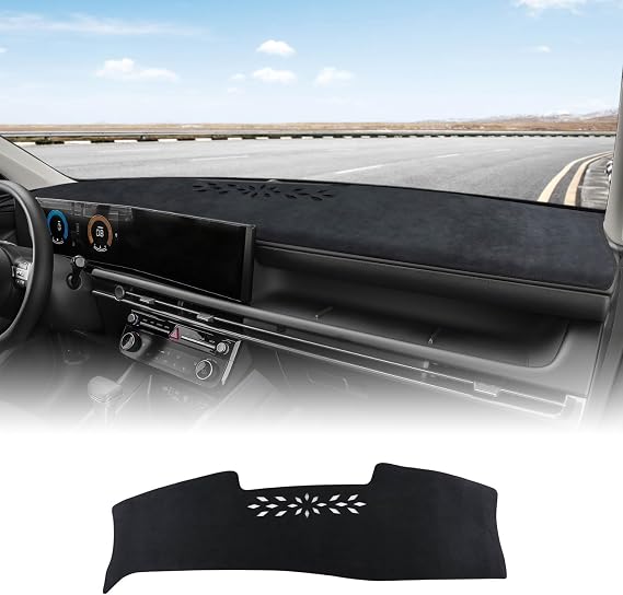 KUNGKIC Dash Cover Custom for Hyundai Tucson 2025 2026 Interior Dashboard Pad Carpet Mat Flannel Sunshield Protector Pad Accessories Non-Slip Black (Flannel)