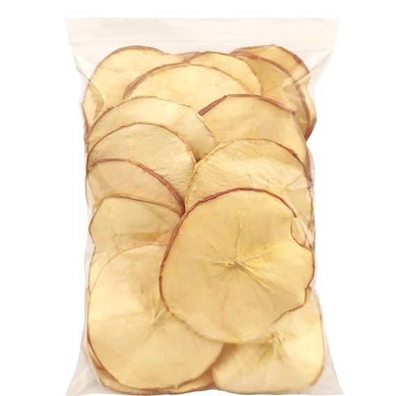 Apple Slices-Dried Apples, 180g/6.35oz, Apple chips, Fuji Apples, No Added, Guilt-free, Clean Snack | Chewy & Tender | Naturally Sweet & apple Aroma, Travel Nutrition Boost, Low-cal, Aids Digestion