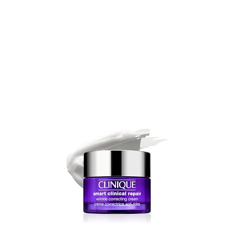Clinique Smart Clinical Repair Wrinkle Correcting Anti Aging Face Cream With Hyaluronic Acid + Peptides For All Skin Types | Hydrating