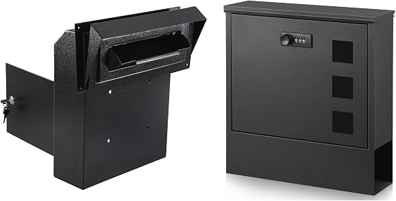 xydled Door Drop Box for Mail, Wall Mounted Mailbox with Combination Lock