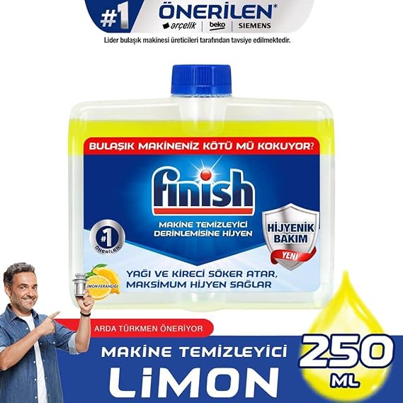 Finish Bulaşık Makinesi Temizleyicisi Limonlu (1 x 250 ml)
