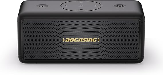 BOGASING M5 Bluetooth Speaker, Portable Wireless Speaker, 360-Degree Sound, 40W Output, High Volume, Heavy Bass, DSP Technology, IPX7 Waterproof, Dustproof, Shockproof, Outdoor, Bluetooth 5.3, USB-C