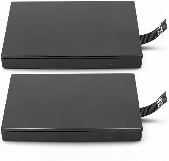 Pomya Internal Hard Drive Enclosure 2 Pack, HDD Case Shell Replacement 360 Slim, Hard Drive Case Enclosure for 20GB 60GB 120GB 250GB 500GB Console Storage, Case Only