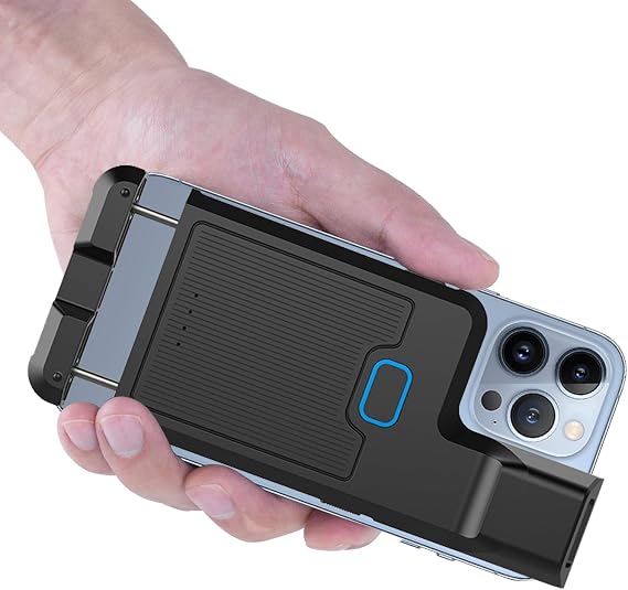 Bluetooth 2D Barcode Scanner Upgraded 1D 2D QR Wireless Portable Back Clip Barcode Reader Scanner for Smartphone iPhone iOS Android