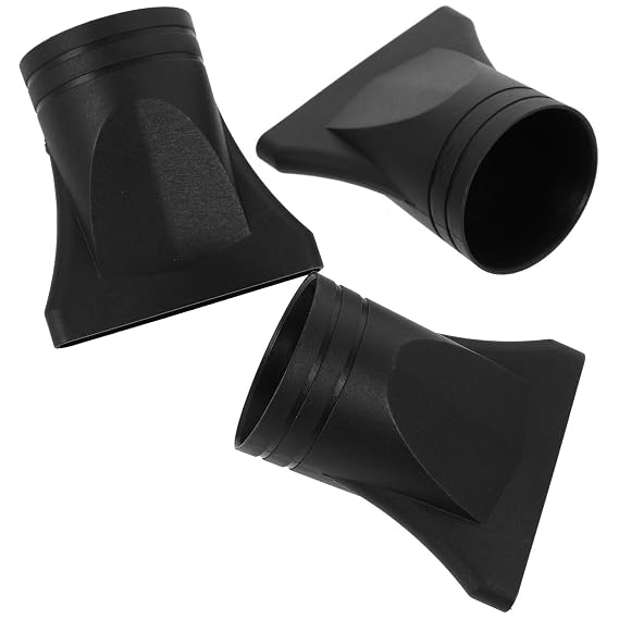 Ipetboom 3Pcs Hair Dryer Nozzles Universal Blow Dryer Attachments Reusable Salon Styling Tool Diffuser Replacement Concentrator for Controlled Airflow 2.95X2.95X1.77In