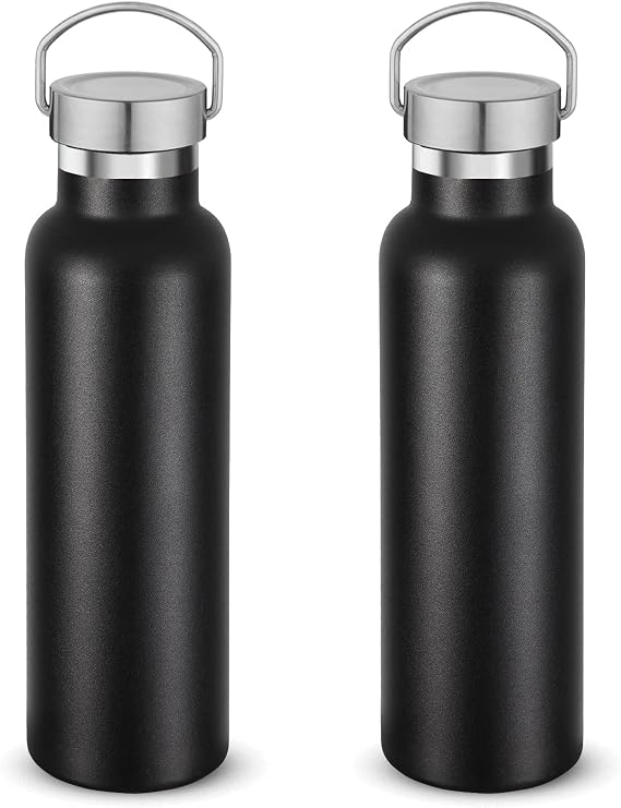 Volhoply 20 oz Water Bottle (Black,2)