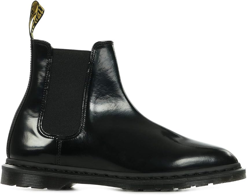 Dr. Martens Mens Graeme II Polished Fashion Smooth Leather Chelsea Boots - Black - 11