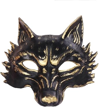 NewL Halloween Carnival Party Black Buffalo Face Cosplay with Realistic Animal Mask
