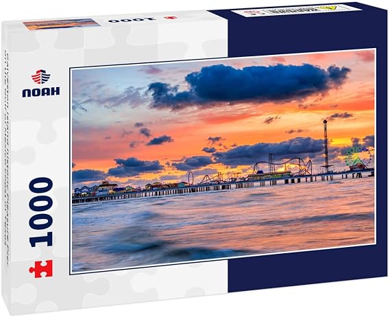 Noah Jigsaw Puzzle Galveston Island Historic Pleasure Pier on The Gulf of Mexico Coast in Texas 1000 Pieces