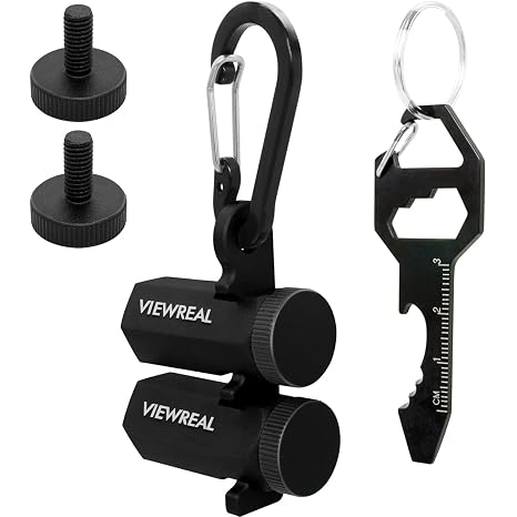 Premium Tall Stair Gauges for Framing Square Anti-Slip, Anodized Aluminum Alloy, Precision Layout Tools for Carpentry, Includes Holder and Multi-Use Keychain