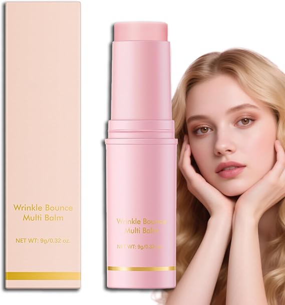 Wrinkle Multi Balm Stick - Collagen Wand for Face & Lip - Anti Wrinkle Filler, Tightening & Brightening Stick - Hydrating Repair for Fine Lines, Dark Lips & Skin Elasticity - 1 Pcs