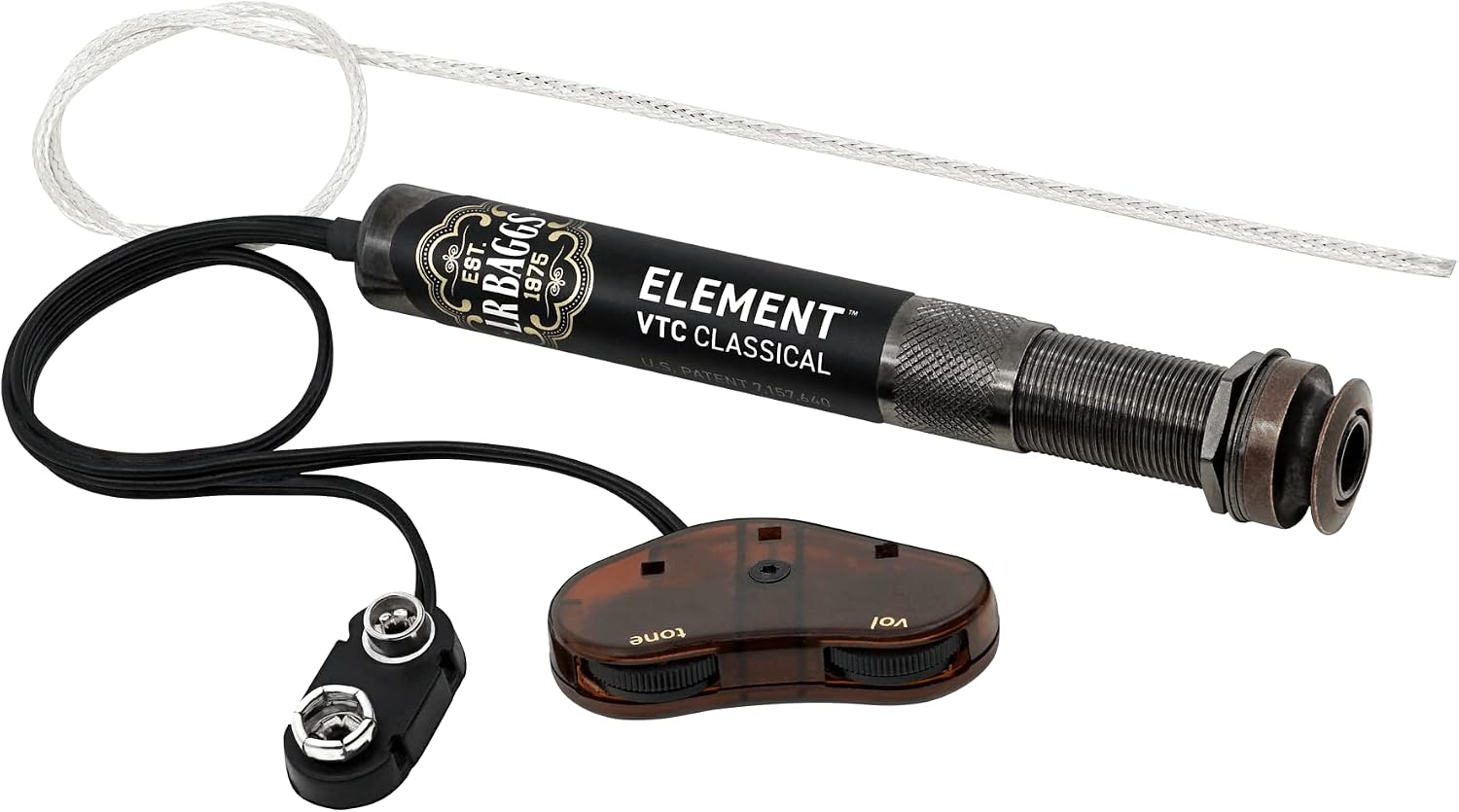 LR Baggs Element Active System with Volume and Tone Control for Nylon String Guitar