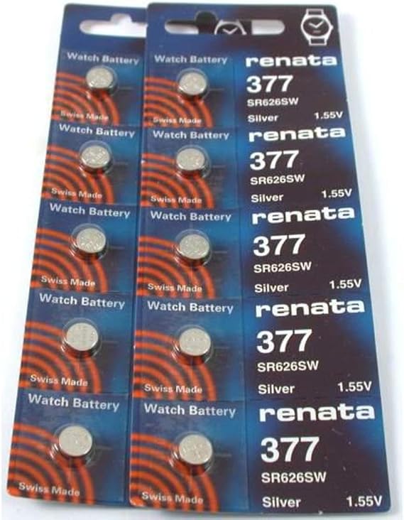 #377 Renata Watch Batteries 10Pcs