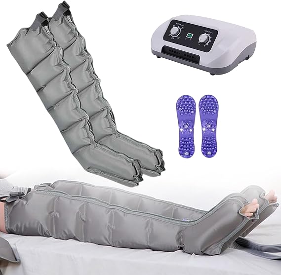 Massager Legs Lymphatic Drainage, Electric Air Compression Massager, for Circulation Arm Leg Waist Wraps Foot, Pressotherapy Boots for Lymphatic Drainage & Full Body