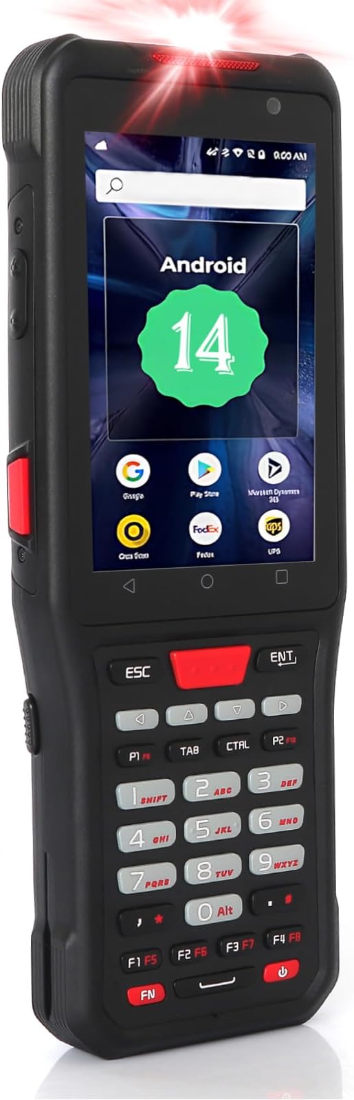 2025 New Long-Range-Android-Barcode-Scanner, Android 14 PDA, Equip with Zebra SE5500 Scanner, Long Distance Inventory Scanner, 1D 2D QR for Retail Inventory Management