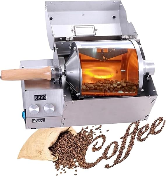 Automatic Coffee Bean Roaster,Roast Coffee at Home,Coffee Roasting Machine Coffee Beans Maker Peanut Roaster for Home Use,460x230x260mm
